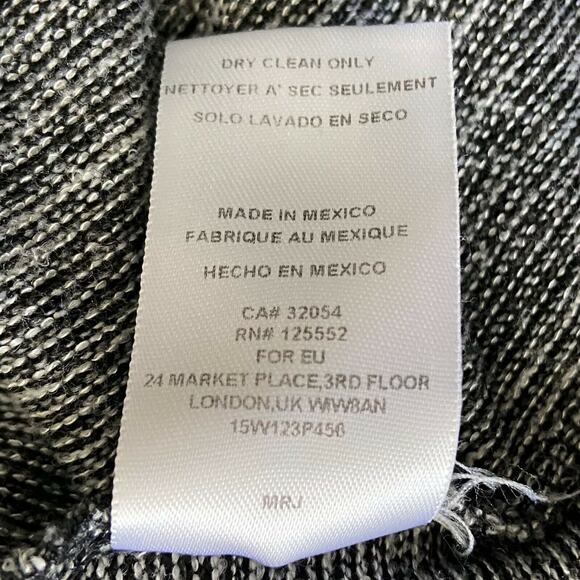 Dolan Left Coast Sweater Dress Gray Knit Long Sleeve Fit and Flare Cozy Medium - Picture 11 of 12